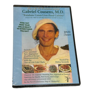 Gabriel Cousens Rainbow Green Live-Food Cuisine DVD Raw Vegan New Sealed 2 Hrs